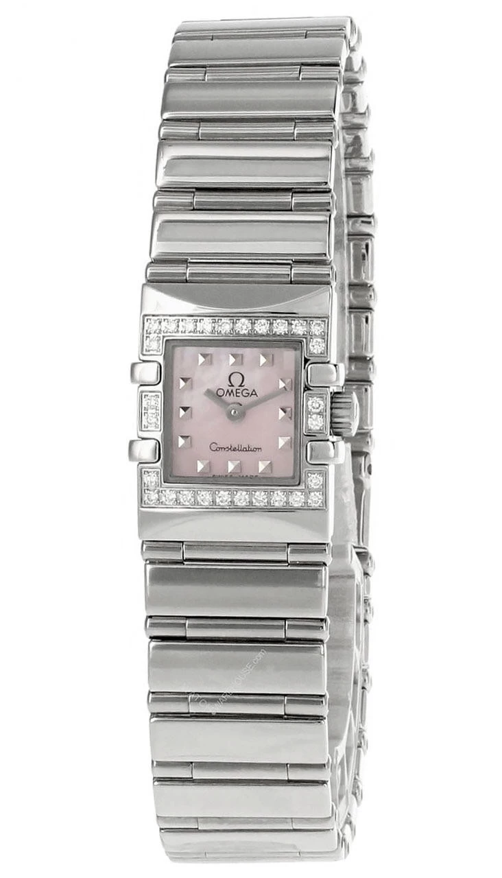 OMEGA Constellation QUADRA MINI 20x15MM QTZ Pink Dial Watch 1537.73.00/15377300 1 OMEGA Constellation QUADRA MINI 20x15MM QTZ Pink Dial Watch 1537.73.00/15377300