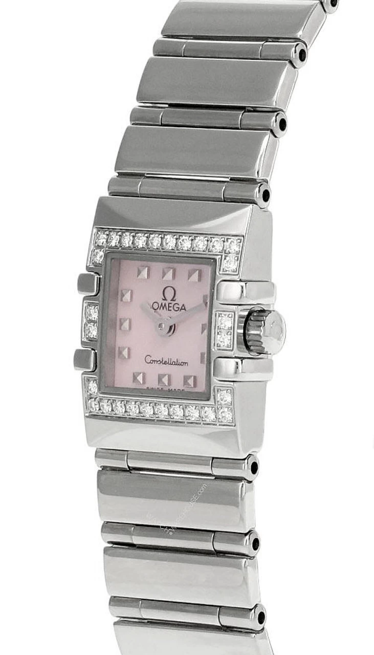 OMEGA Constellation QUADRA MINI 20x15MM QTZ Pink Dial Watch 1537.73.00/15377300 2 OMEGA Constellation QUADRA MINI 20x15MM QTZ Pink Dial Watch 1537.73.00/15377300 - Image 2