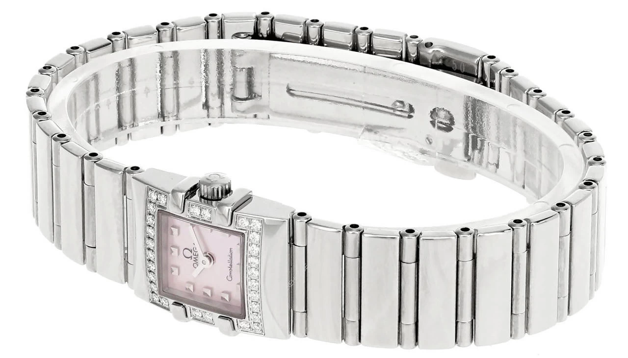 OMEGA Constellation QUADRA MINI 20x15MM QTZ Pink Dial Watch 1537.73.00/15377300 3 OMEGA Constellation QUADRA MINI 20x15MM QTZ Pink Dial Watch 1537.73.00/15377300 - Image 3