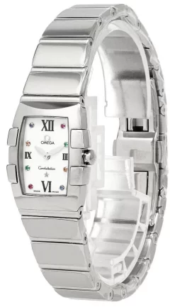 OMEGA Constellation QUADRELLA 25.3MM WHT Dial Women's Watch 1584.79.00/15847900