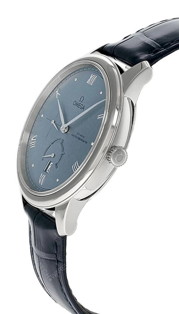 OMEGA De Ville Prestige 41MM Blue Leather Men's Watch 434.13.41.21.03.001 2 OMEGA De Ville Prestige 41MM Blue Leather Men's Watch 434.13.41.21.03.001 - Image 2