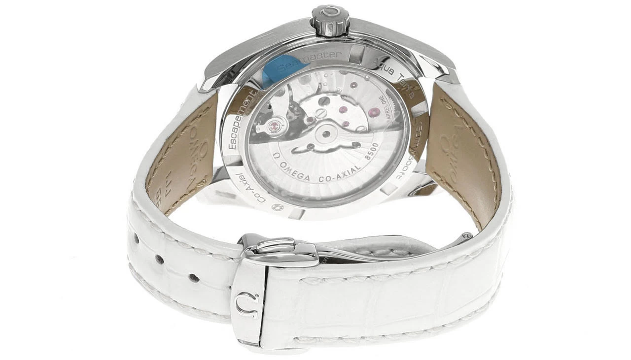 OMEGA Seamaster Aqua Terra 38.5MM White Dial LTHR Men's Watch 231.13.39.21.55.001 3 OMEGA Seamaster Aqua Terra 38.5MM White Dial LTHR Men's Watch 231.13.39.21.55.001 - Image 3