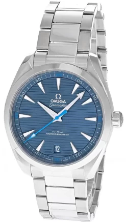 OMEGA Seamaster Aqua Terra BLU Dial 41MM SS Men's Watch 220.10.41.21.03.002