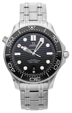 OMEGA Seamaster AUTO Black Dial SS Men's Watch 210.30.42.20.01.001