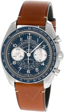 OMEGA Speedmaster Chronoscope 43MM AUTO Leather Men's Watch 329.32.43.51.03.001