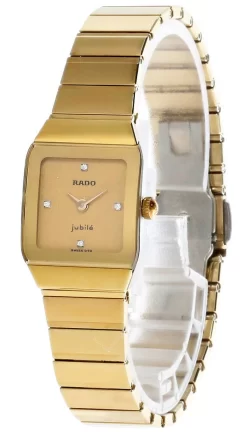 RADO Jubile Gold Dial Diamond Marker Women's Watch R10369737