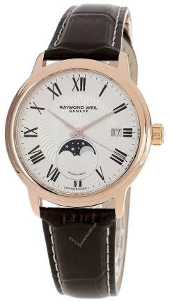 RAYMOND WEIL Maestro AUTO Moonphase Silver Dial Men's Watch 2239-PC5-00659