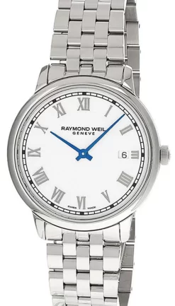 RAYMOND WEIL Toccata Quartz 39MM SS White Dial Men's Watch 5485-ST-00359