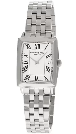 Fashion Accessories Shop 42 RAYMOND WEIL Toccata Quartz White Dial SS Women's Watch 5925-ST-00300