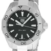TAG HEUER Aquaracer 40MM QTZ SS Black Dial Men's Watch WBP1110.BA0627