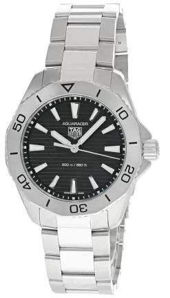 TAG HEUER Aquaracer 40MM QTZ SS Black Dial Men's Watch WBP1110.BA0627