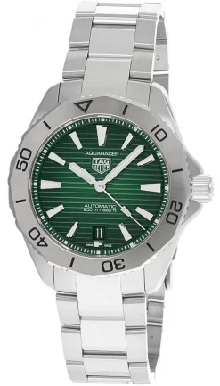 TAG HEUER Aquaracer AUTO 40MM SS Green Dial Men's Watch WBP2115.BA0627
