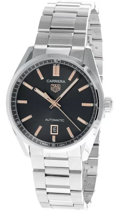 TAG HEUER Carrera 39MM AUTO Black Dial SS Men's Watch WBN2113.BA0639