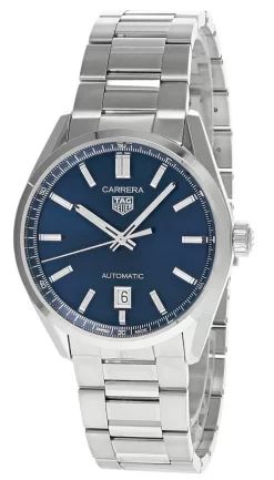 TAG HEUER Carrera 39MM S-Steel Blue Dial Men's Watch WBN2112.BA0639