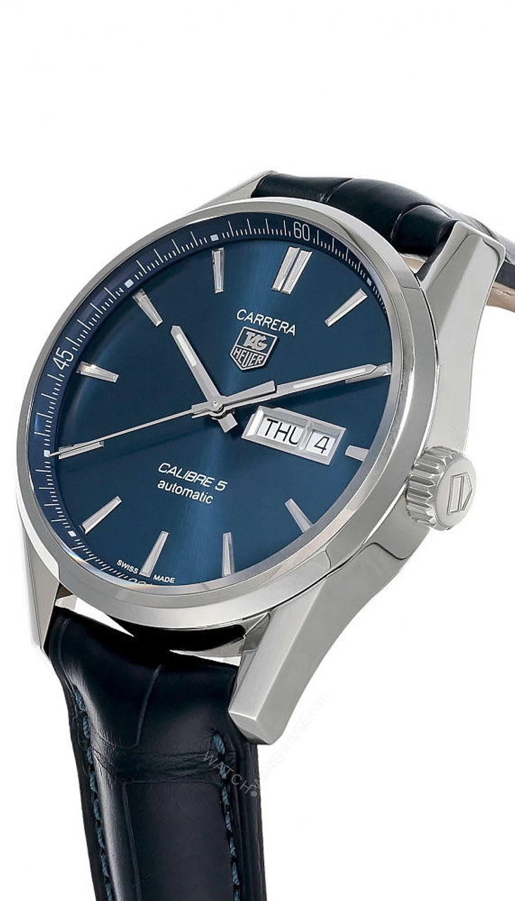 TAG HEUER Carrera 41MM AUTO SS Blue Dial LTHR Men's Watch WAR201E.FC6292 2 TAG HEUER Carrera 41MM AUTO SS Blue Dial LTHR Men's Watch WAR201E.FC6292 - Image 2