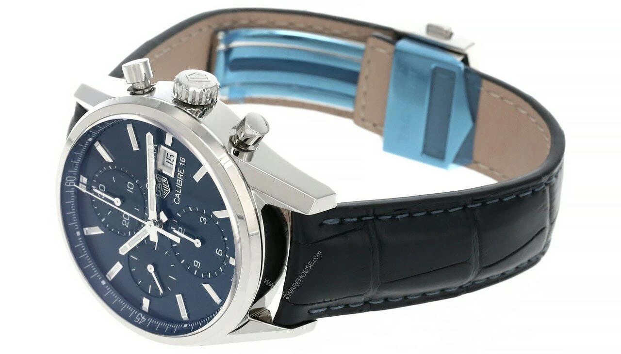 TAG HEUER Carrera 41MM CHRONO Blue Dial Men's Watch CBK2112.FC6292 4 TAG HEUER Carrera 41MM CHRONO Blue Dial Men's Watch CBK2112.FC6292 - Image 4
