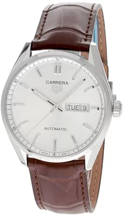 TAG HEUER Carrera AUTO 41MM Brown Leather Men's Watch WBN2011.FC6484