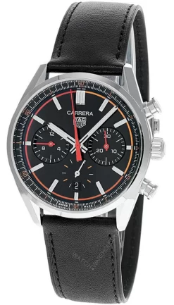 TAG HEUER Carrera AUTO 42MM CHRONO Black Dial Men's Watch CBN201C.FC6542