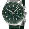 TAG HEUER Carrera AUTO 44MM Green Dial Rubber Men's Watch CBN2A1N.FT6238