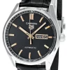 TAG HEUER Carrera Calibre 5 AUTO Day Date 41MM LTHR Men's Watch WBN2013.FC6503