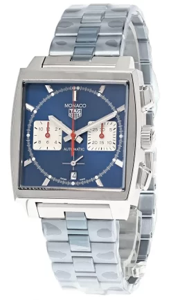 TAG HEUER Monaco AUTO 39MM SS Blue Dial Men's Watch CBL2111.BA0644