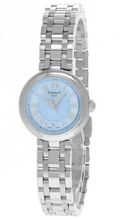 TISSOT Bellissima 26MM SS Small Lady Blue MOP Dial Women's Watch T126.010.11.133.00