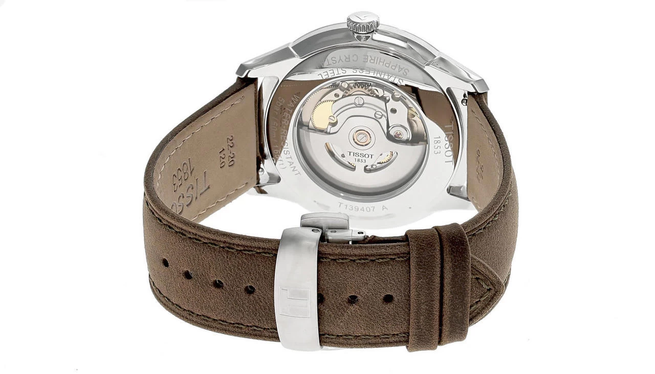 TISSOT Chemin Des Tourelles AUTO 42MM Leather Men's Watch T139.407.16.261.00 3 TISSOT Chemin Des Tourelles AUTO 42MM Leather Men's Watch T139.407.16.261.00 - Image 3