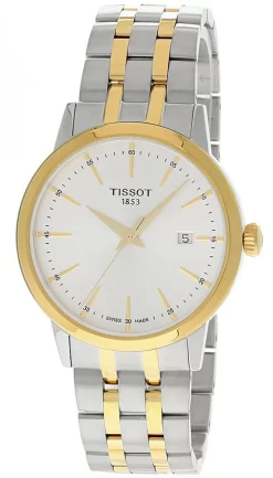 TISSOT Classic Dream 42MM SS Two-Tone Silver Dial Men's Watch T129.410.22.031.00