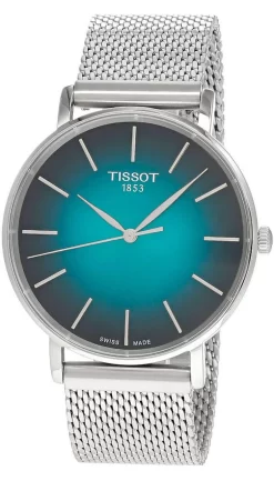 TISSOT Everytime 40MM SS Graded Green-Black Dial Men's Watch T143.410.11.091.00