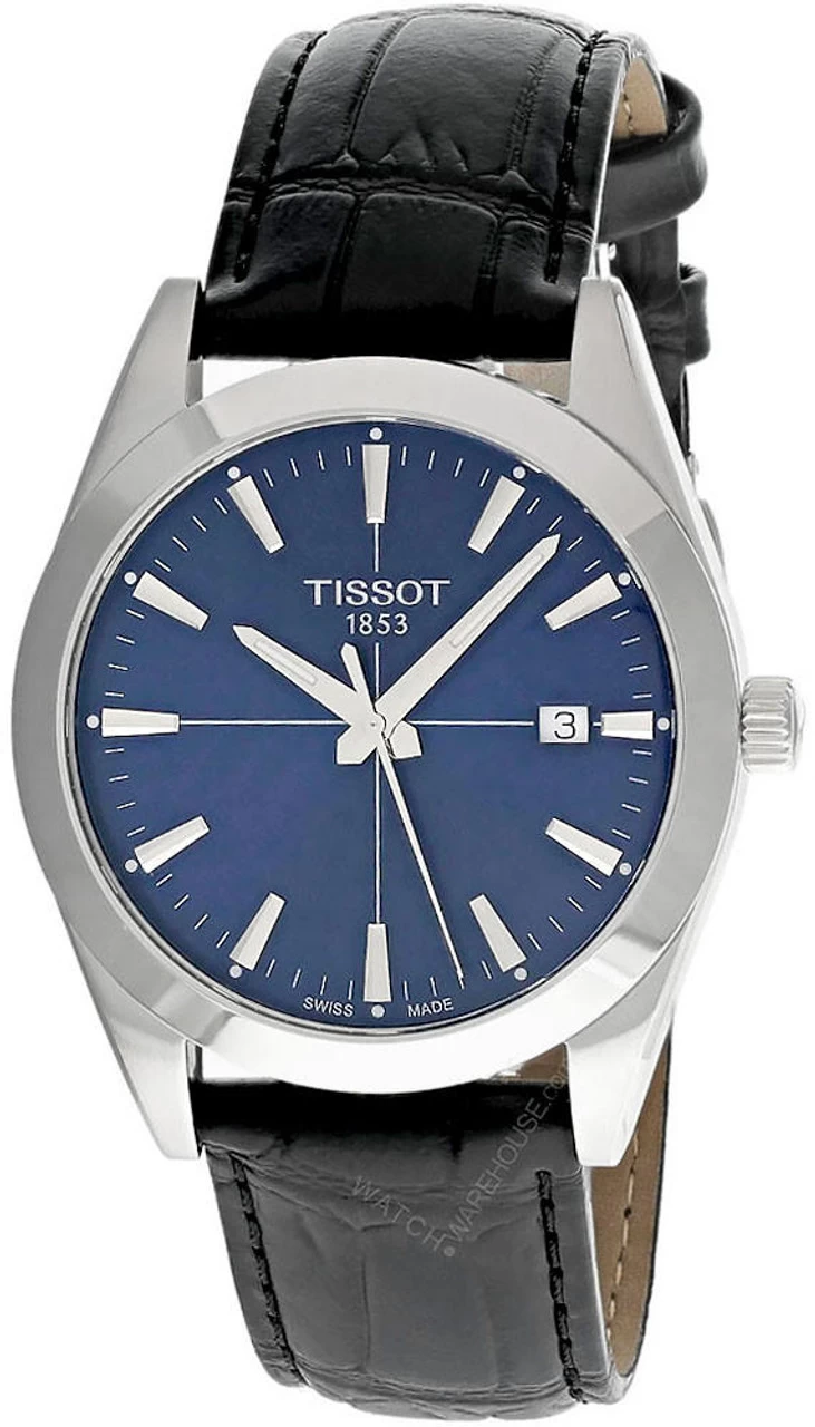 TISSOT Gentleman 40MM SS Black Dial BRN Leather Men's Watch T127.410.16.041.01 1 TISSOT Gentleman 40MM SS Black Dial BRN Leather Men's Watch T127.410.16.041.01