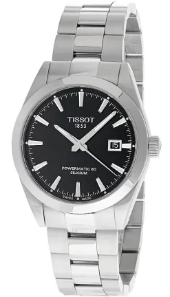 TISSOT Gentleman AUTO 40MM SS Black Dial Men's Watch T127.407.11.051.00