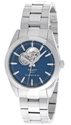 TISSOT Gentleman Open Heart 40MM BLU Dial Men's Watch T127.407.11.041.01