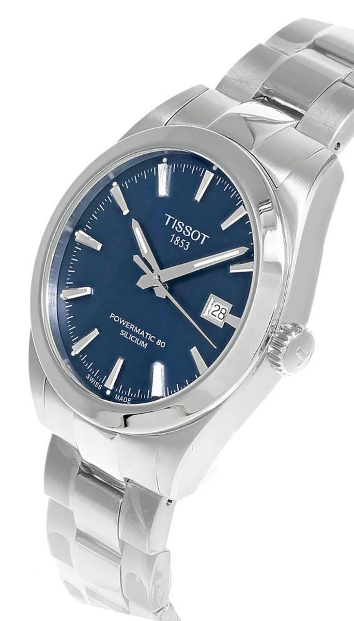 TISSOT Gentleman Powermatic 80 40MM Blue Dial Men's Watch T1274071104100 2 TISSOT Gentleman Powermatic 80 40MM Blue Dial Men's Watch T1274071104100 - Image 2
