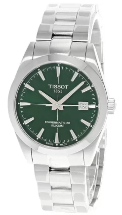 TISSOT Gentleman Powermatic 80 40MM Green Dial Men's Watch T127.407.11.091.01