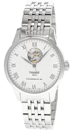 TISSOT Le Locle Powermatic 80 Open Heart SS Men's Watch T006.407.11.033.02