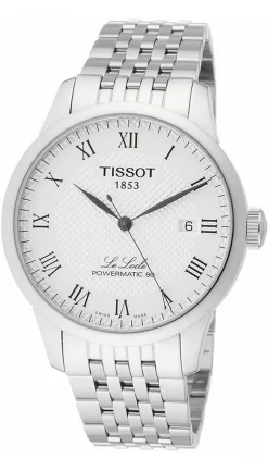 TISSOT Le Locle Powermatic 80 SLVR Dial SS Men's Watch T006.407.11.033.00