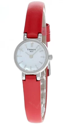 TISSOT Lovely Round 19.5MM SS Red Leather Women's Watch T140.009.16.111.00
