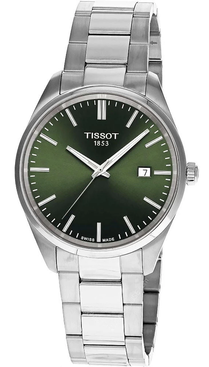 TISSOT PR 100 40MM Quartz SS Green Dial Men's Watch T150.410.11.091.00 1 TISSOT PR 100 40MM Quartz SS Green Dial Men's Watch T150.410.11.091.00