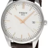 TISSOT PR 100 QTZ 40MM Silver Dial BRN Leather Men's Watch T150.410.16.031.00