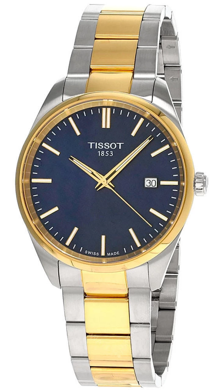 TISSOT PR 100 Quartz 40MM SS Blue Dial Two-Tone Men's Watch T150.410.22.041.00 1 TISSOT PR 100 Quartz 40MM SS Blue Dial Two-Tone Men's Watch T150.410.22.041.00
