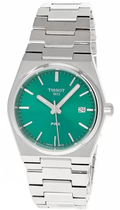 TISSOT PRX 35MM QTZ S-Steel Green Dial Unisex Watch T137.210.11.081.00