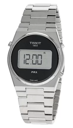 TISSOT PRX Digital 35MM Quartz SS Black Unisex Watch T137.263.11.050.00