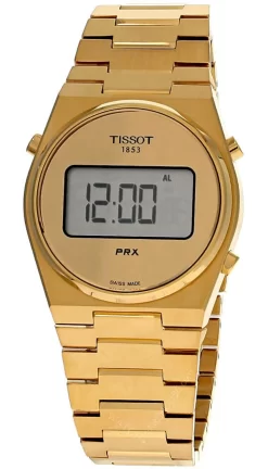 TISSOT PRX Digital 40MM Quartz SS Gold Men's Watch T137.463.33.020.00