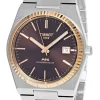 TISSOT PRX Powermatic 80 18K Gold Brown Dial Men's Watch T931.407.41.291.00