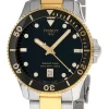 TISSOT Seastar 1000 40MM SS Black Dial Two-Tone Men's Watch T120.410.22.051.00