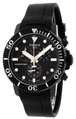 TISSOT Seastar 1000 45.5MM Quartz Black Dial Men's Watch T120.417.37.051.02