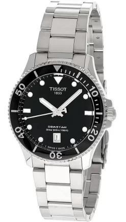 TISSOT Seastar 1000 Black Dial 40MM SS Men's Watch T120.410.11.051.00