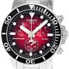 TISSOT Seastar 1000 CHRONO 45.5MM SS Red Dial Men's Watch T1204171142100