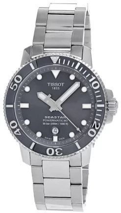 TISSOT Seastar 1000 Powermatic 80 43MM Gray Dial Men's Watch T120.407.11.081.01