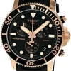 TISSOT Seastar 1000 QTZ CHRONO 45.5MM Black Dial Men's Watch T120.417.37.051.00